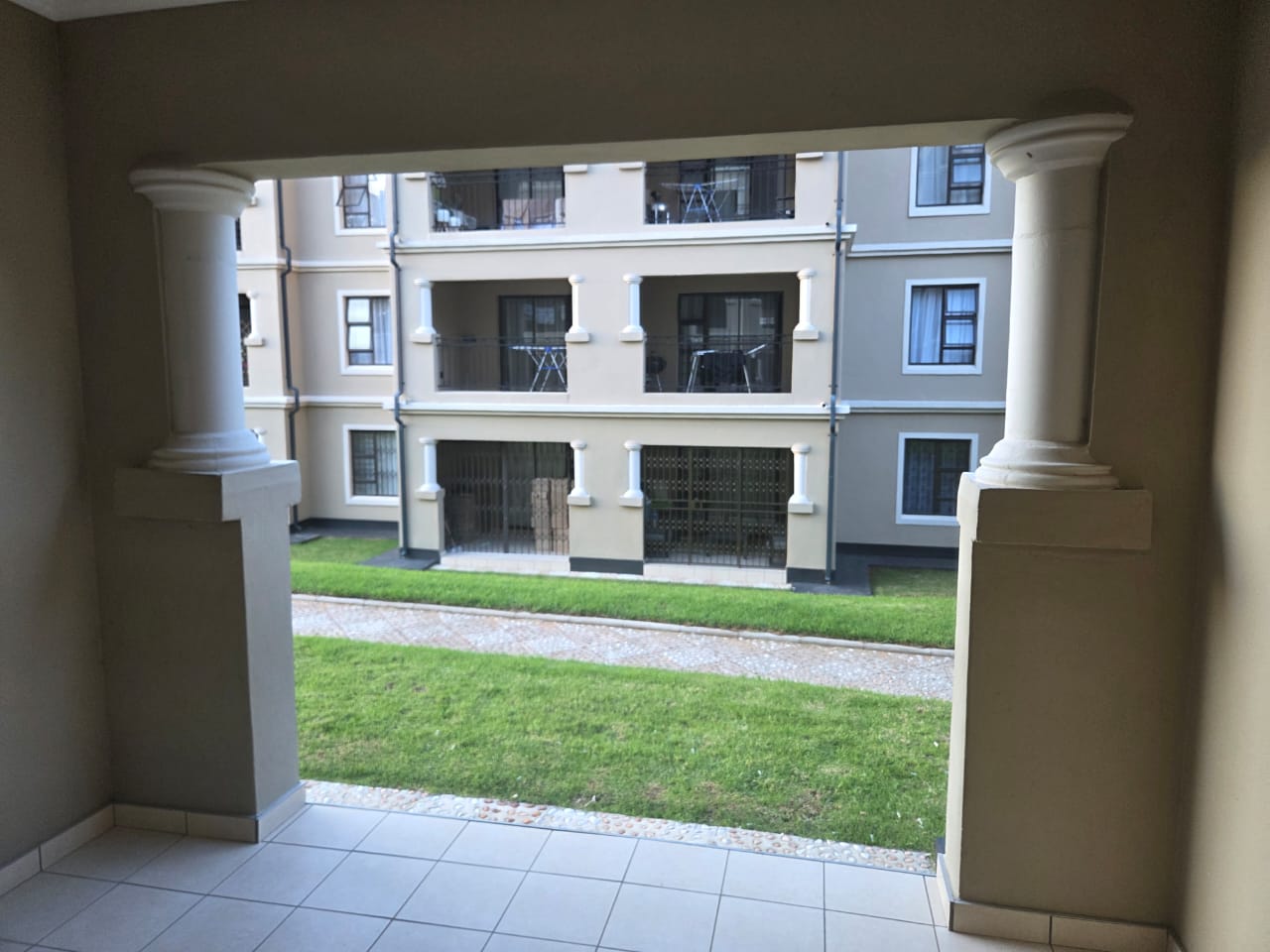 Patio and garden view